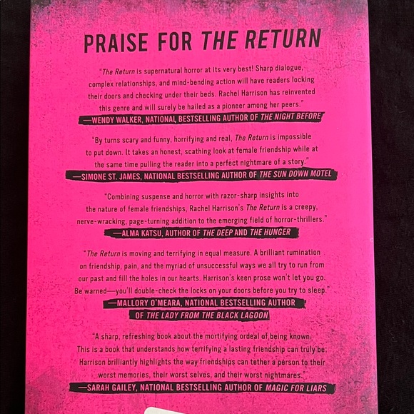 The Return Rachel Harrison Hardcover Book - Picture 3 of 5
